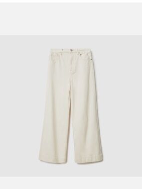 Everlane “The Summer Wide Leg Jean” Cream Wide-Leg High-Rise Jeans